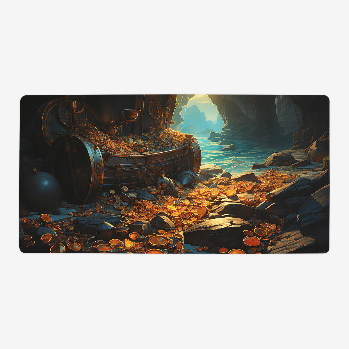 Treasure Cove Playmat - Premium Desk Mat from Inked Gaming - Just $34.99! Shop now at Game Crave Tournament Store