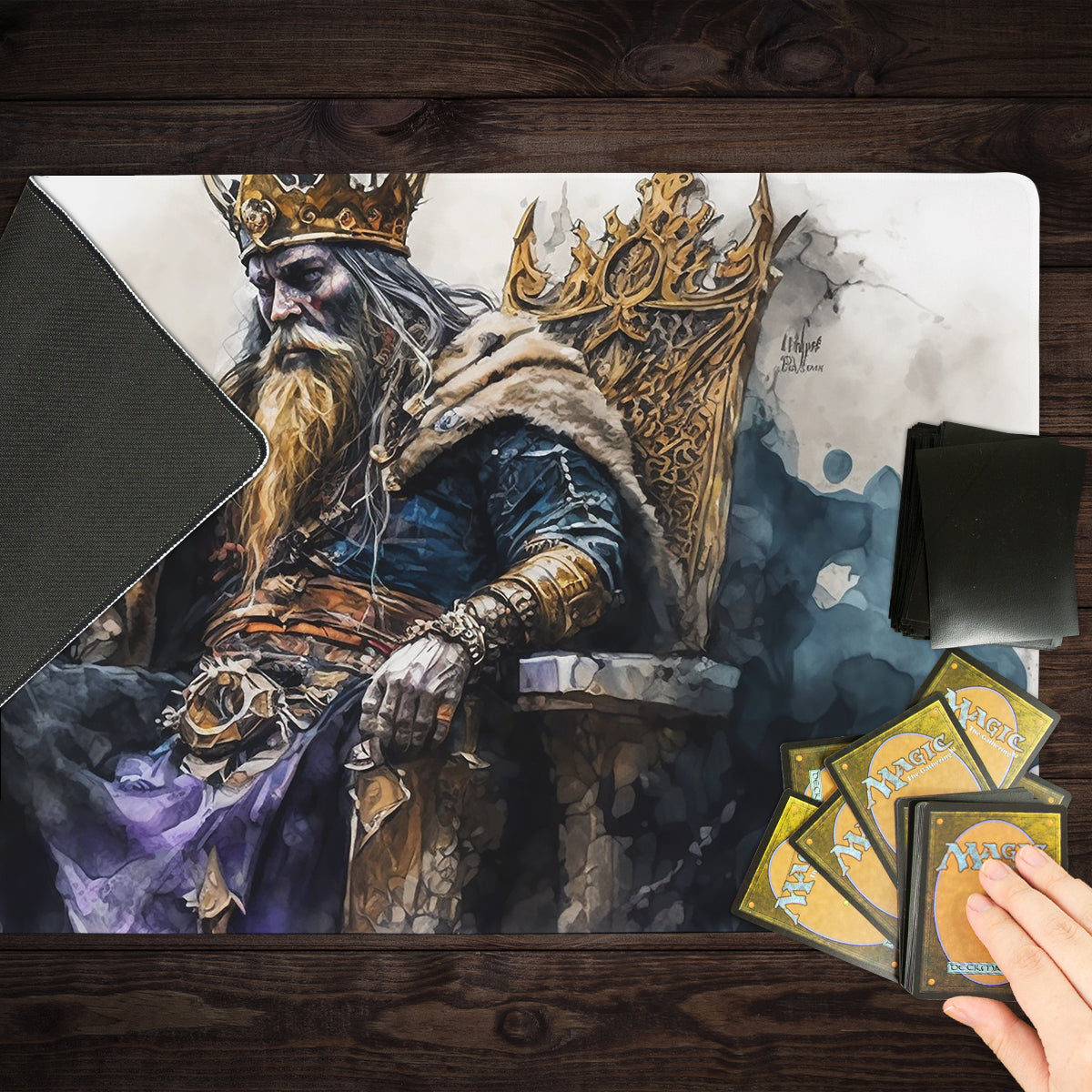 Viking King Playmat - Premium Playmat from Inked Gaming - Just $34.99! Shop now at Game Crave Tournament Store