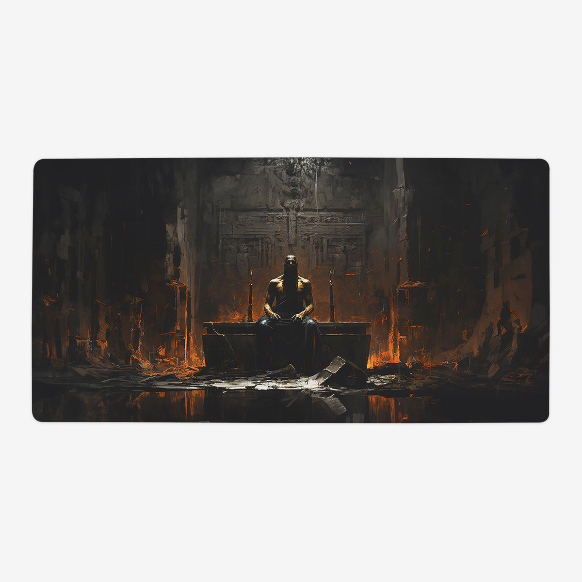 Viking Throne Room Playmat - Premium Playmat from Inked Gaming - Just $34.99! Shop now at Game Crave Tournament Store