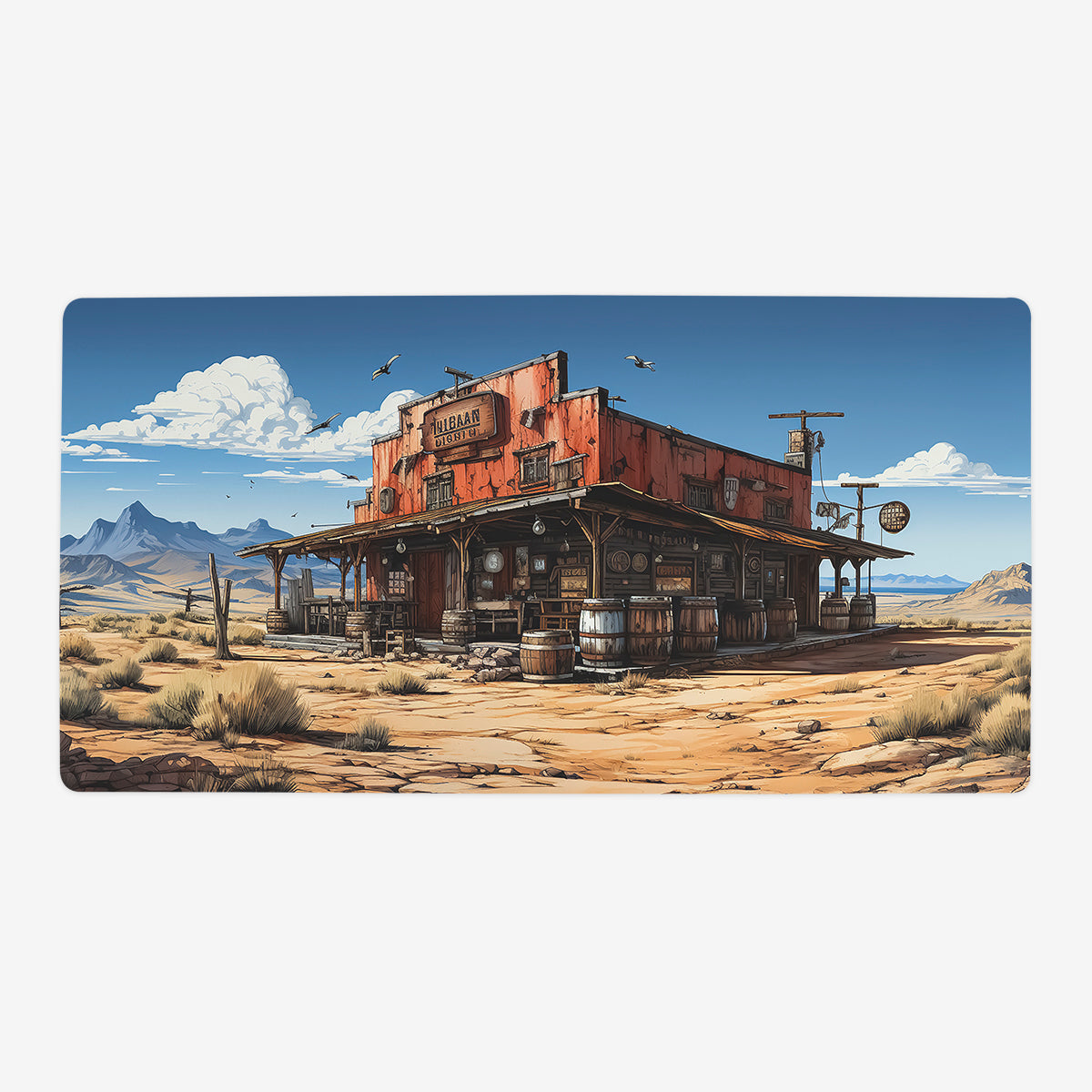 Wasteland Tavern Playmat - Premium Desk Mat from Inked Gaming - Just $34.99! Shop now at Game Crave Tournament Store