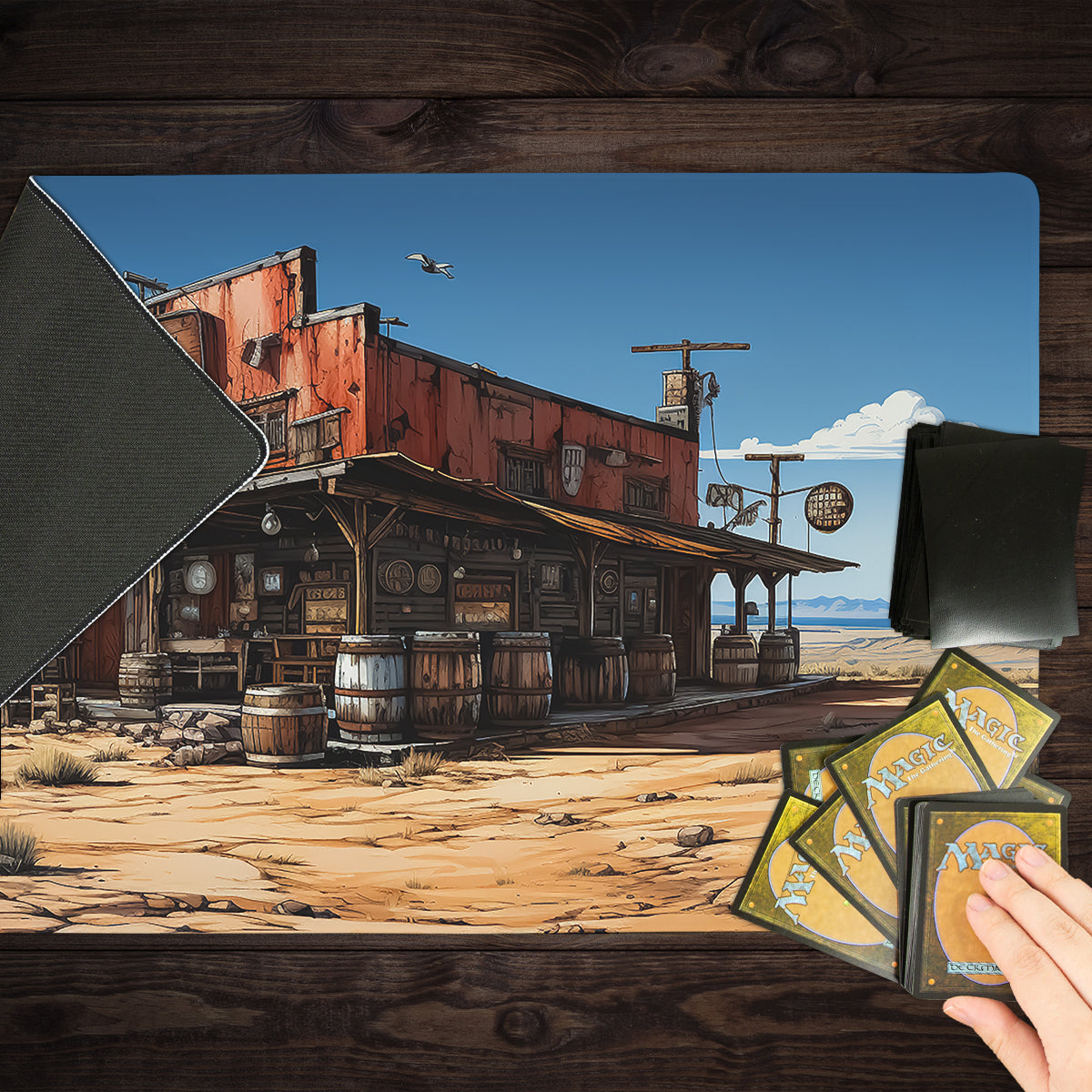 Wasteland Tavern Playmat - Premium Desk Mat from Inked Gaming - Just $34.99! Shop now at Game Crave Tournament Store