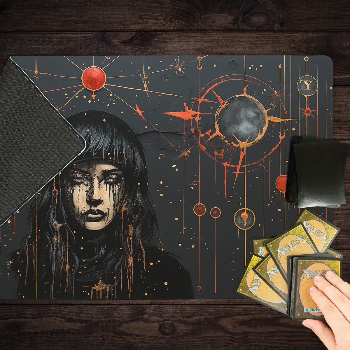 Wiccan of the Stars Playmat - Premium Playmat from Inked Gaming - Just $34.99! Shop now at Game Crave Tournament Store