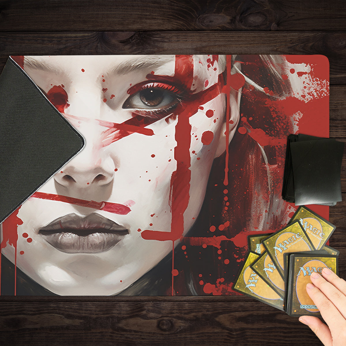 Woman Warrior Playmat - Premium Desk Mat from Inked Gaming - Just $34.99! Shop now at Game Crave Tournament Store
