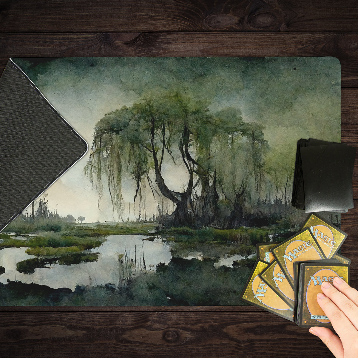 Verdant Swamp Playmat - Premium Playmat from Inked Gaming - Just $34.99! Shop now at Game Crave Tournament Store