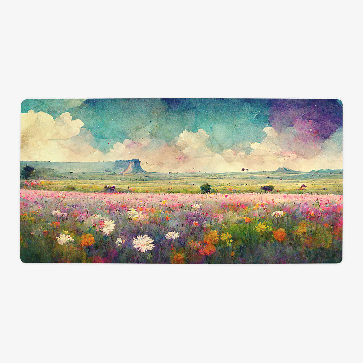 Vibrant Flowering Field Playmat - Premium Playmat from Inked Gaming - Just $34.99! Shop now at Game Crave Tournament Store
