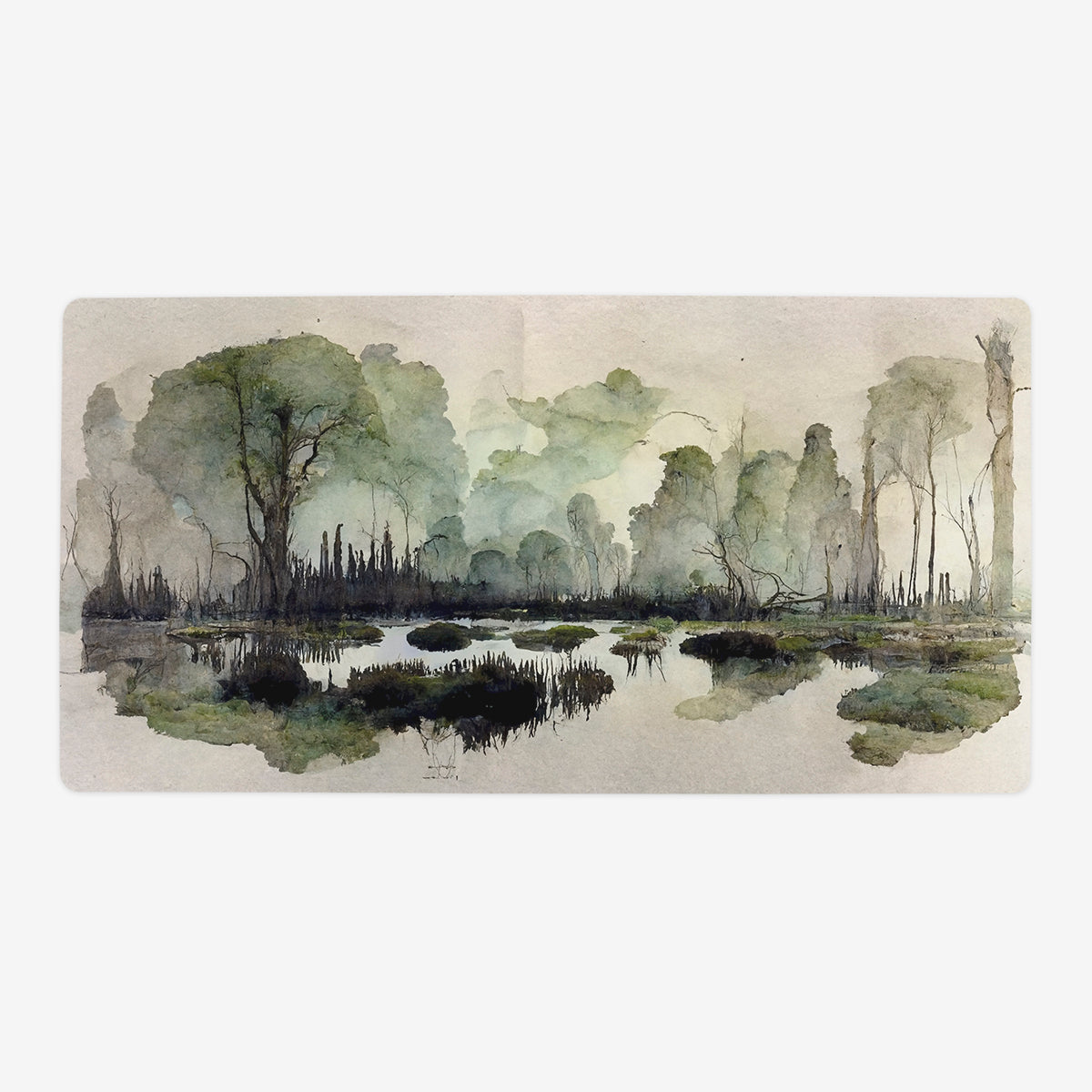 Watercolor Swamp Playmat - Premium Playmat from Inked Gaming - Just $34.99! Shop now at Game Crave Tournament Store