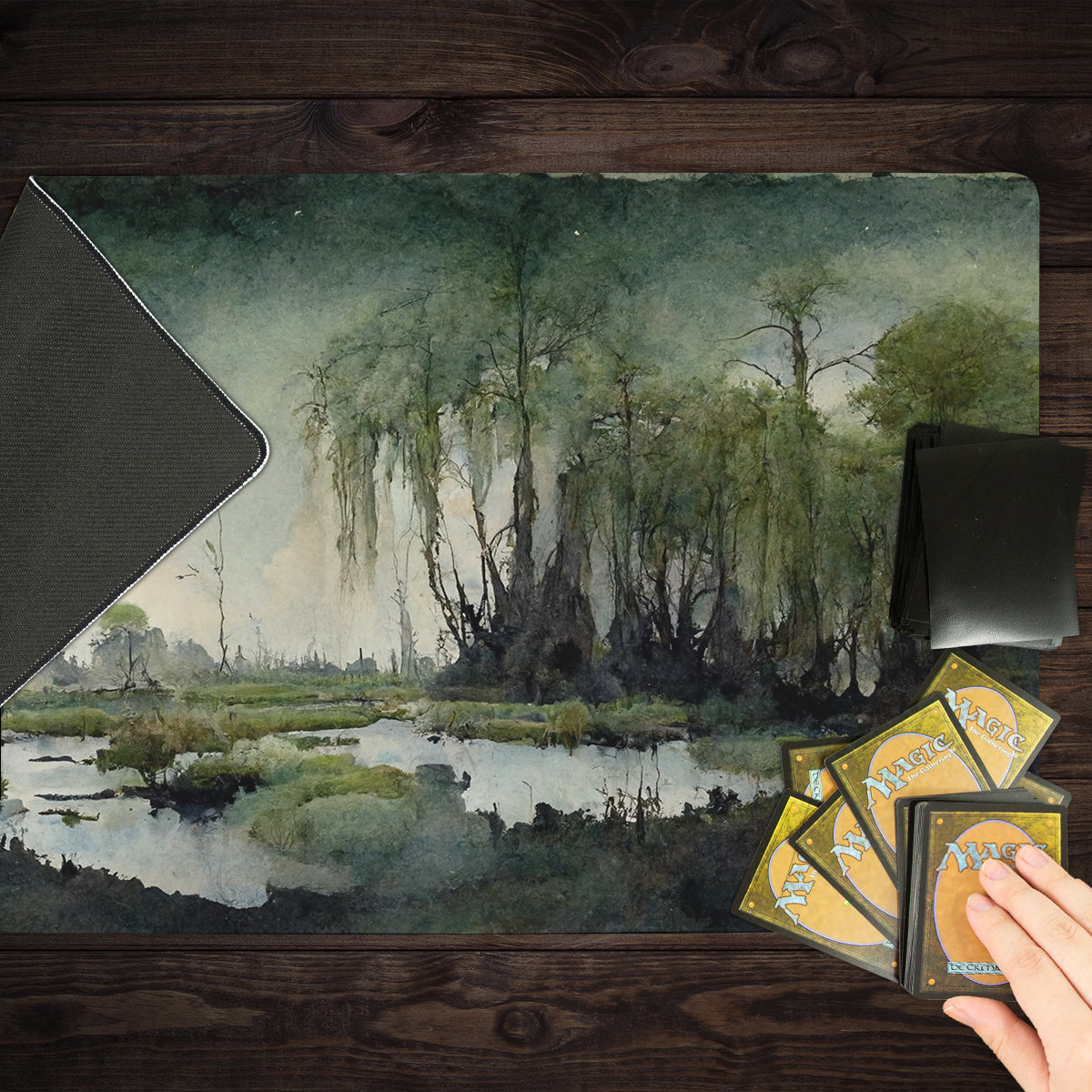 Weeping Willow Swamp Playmat - Premium Playmat from Inked Gaming - Just $34.99! Shop now at Game Crave Tournament Store