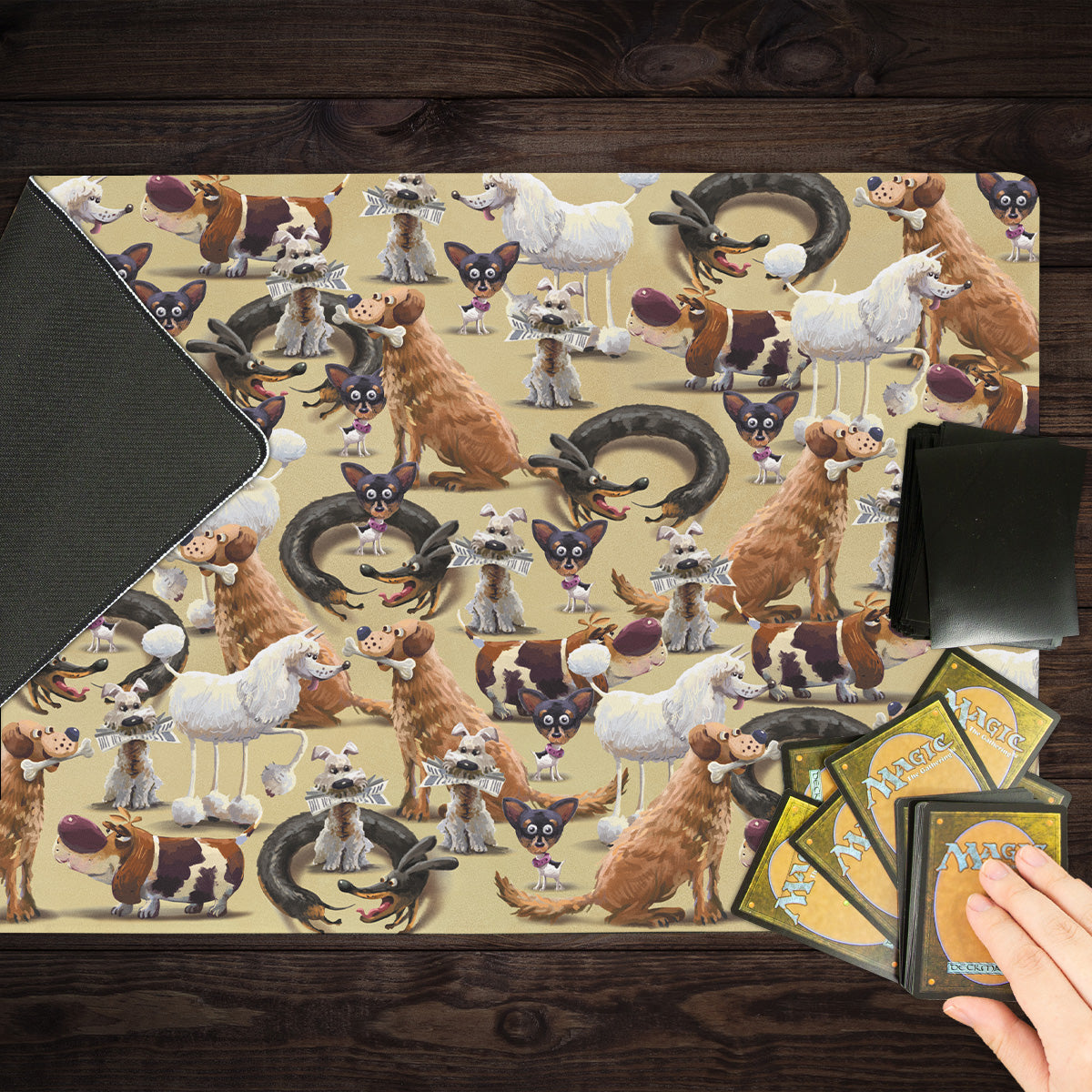 Who Let the Dogs Out Playmat - Premium Playmat from Inked Gaming - Just $34.99! Shop now at Game Crave Tournament Store