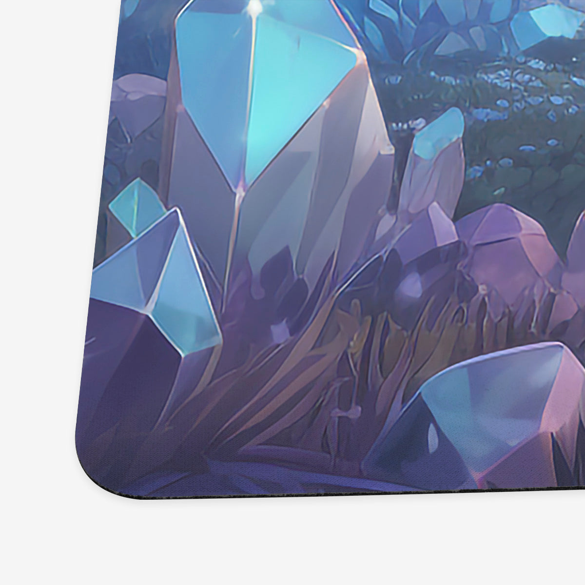 White Mana Crystals Playmat - Premium Playmat from Inked Gaming - Just $34.99! Shop now at Game Crave Tournament Store