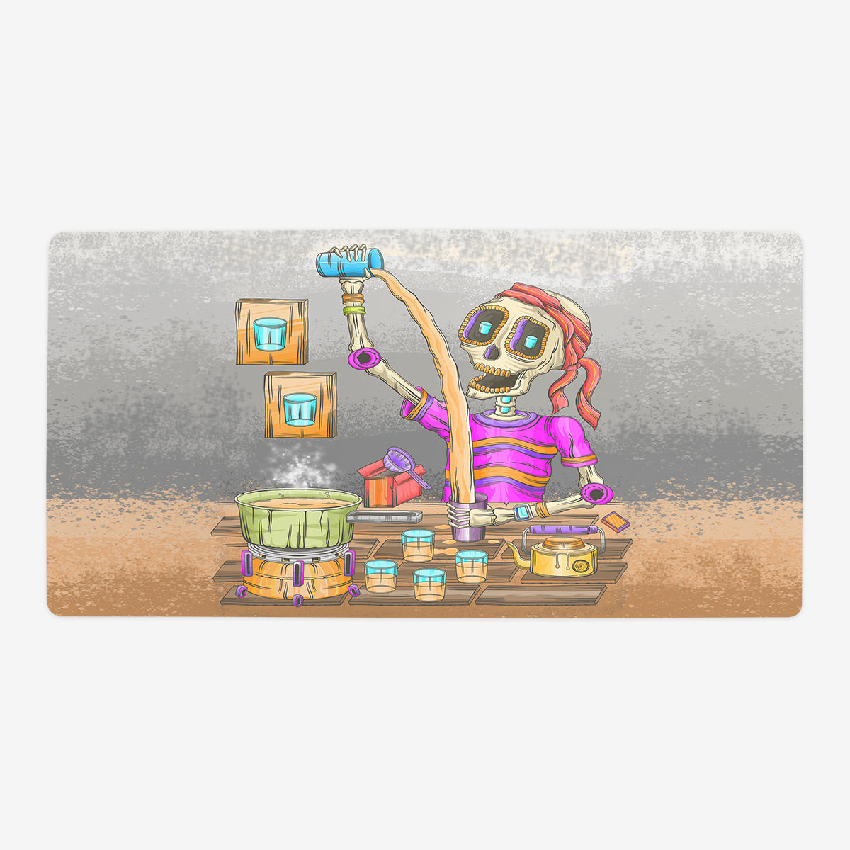 The Indian Tea Man Hustle Playmat - Premium Playmat from Inked Gaming - Just $34.99! Shop now at Game Crave Tournament Store