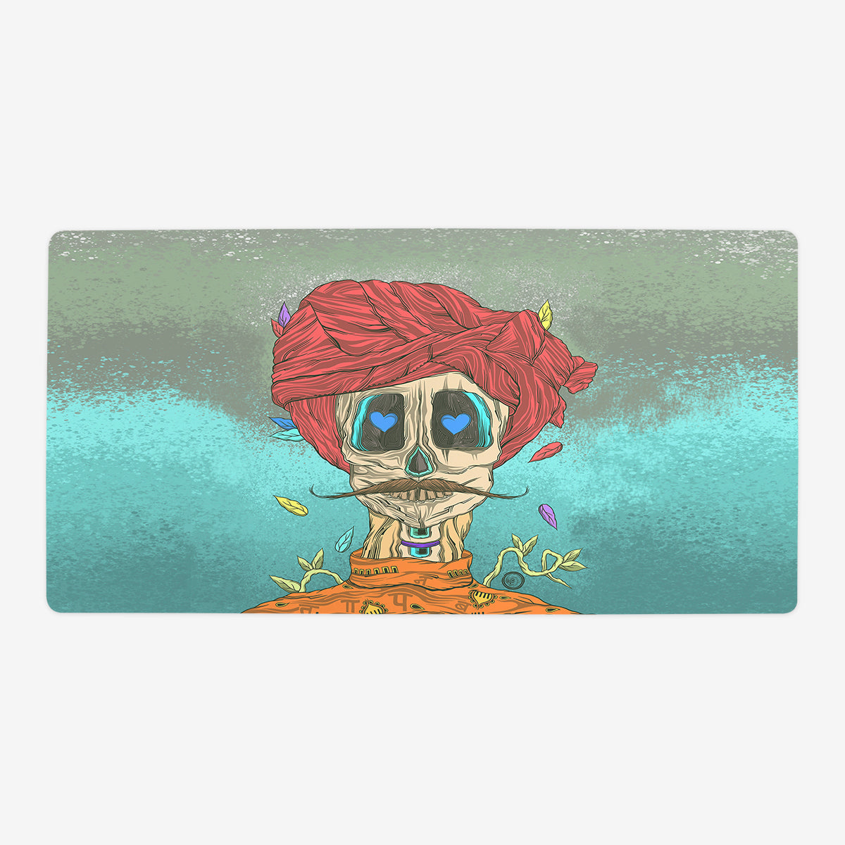 The Red Rural Turban Playmat - Premium Playmat from Inked Gaming - Just $34.99! Shop now at Game Crave Tournament Store
