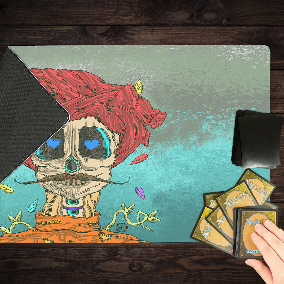 The Red Rural Turban Playmat - Premium Playmat from Inked Gaming - Just $34.99! Shop now at Game Crave Tournament Store