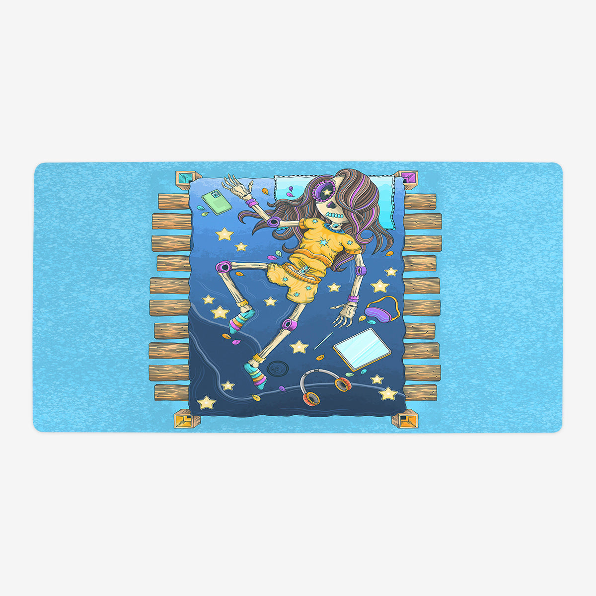 The Skeleton Artist Dreamer Playmat - Premium Desk Mat from Inked Gaming - Just $34.99! Shop now at Game Crave Tournament Store