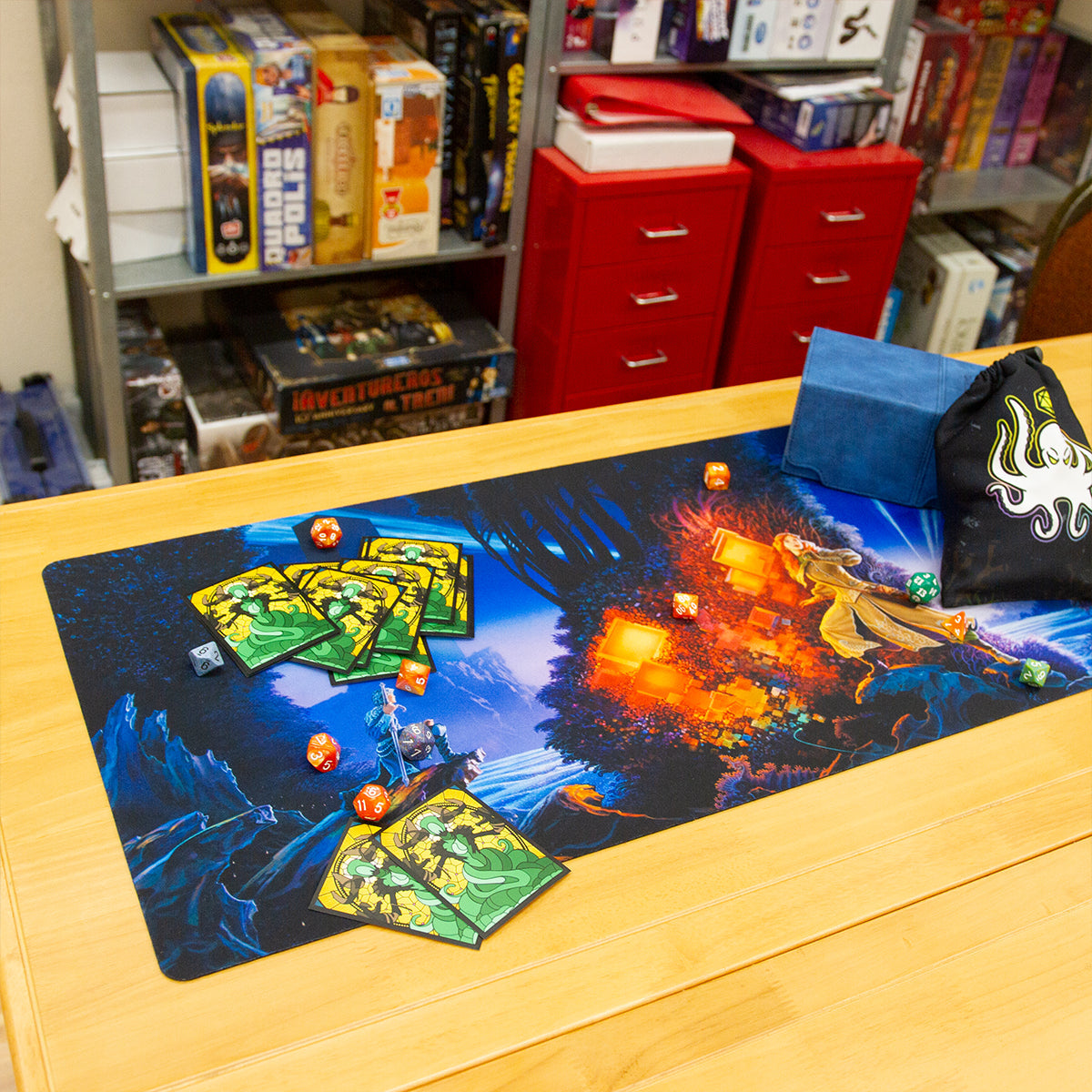 Stained Glass Heart Playmat - Premium Playmat from Inked Gaming - Just $34.99! Shop now at Game Crave Tournament Store