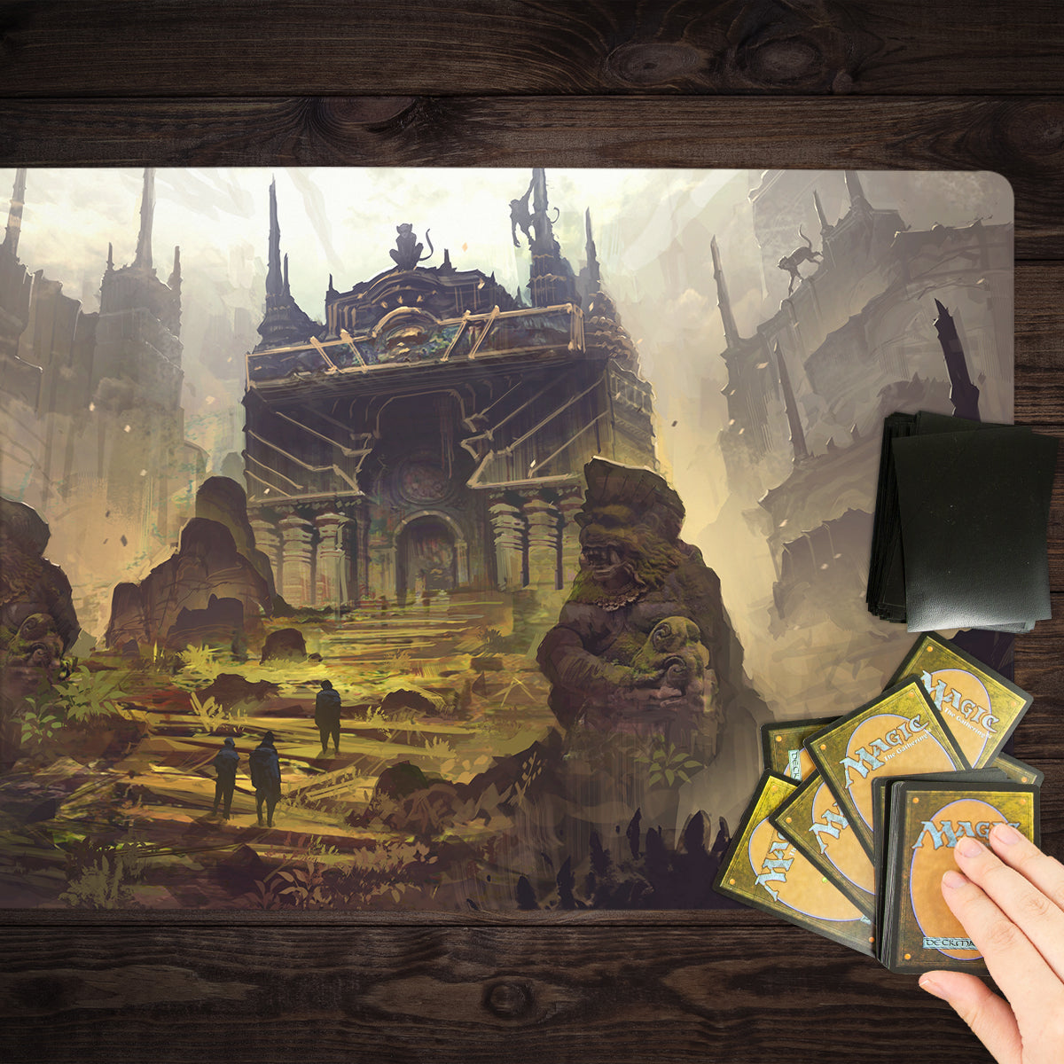 The Forgotten Monkey Temple Playmat - Premium Desk Mat from Inked Gaming - Just $34.99! Shop now at Game Crave Tournament Store
