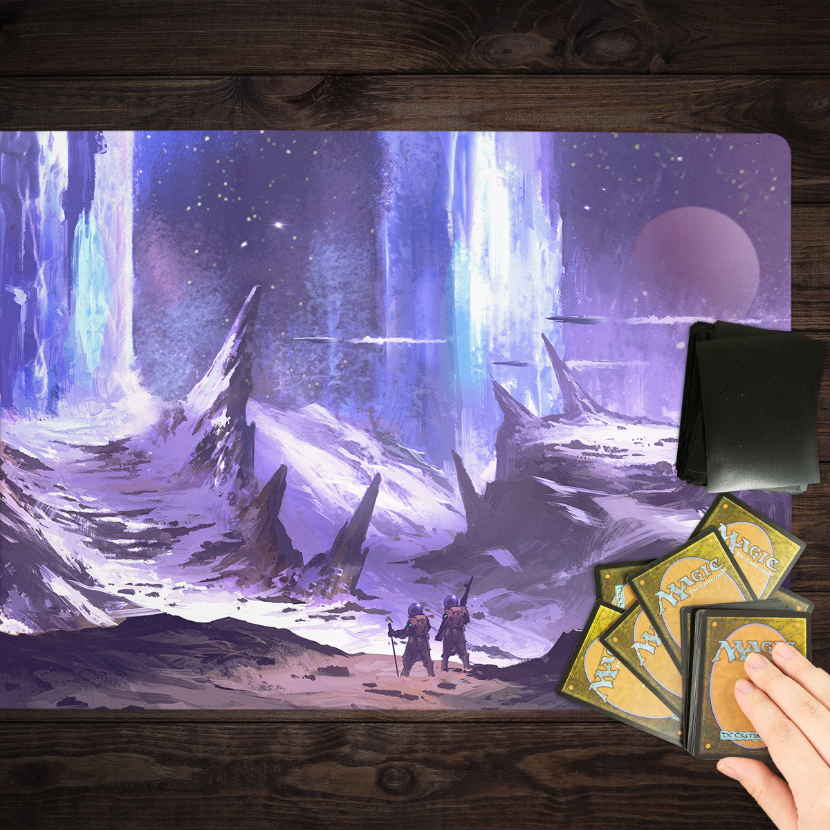 Unexplored Ice Mountain Playmat - Premium Playmat from Inked Gaming - Just $34.99! Shop now at Game Crave Tournament Store