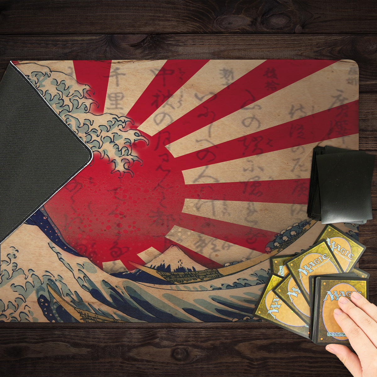 The Great Wave Playmat - Premium Playmat from Inked Gaming - Just $34.99! Shop now at Game Crave Tournament Store