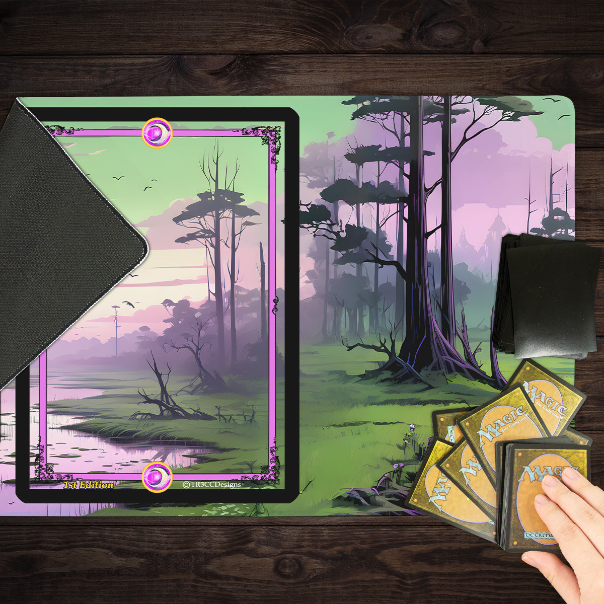 Swamp Landscape Playmat - Premium Playmat from Inked Gaming - Just $39.99! Shop now at Game Crave Tournament Store