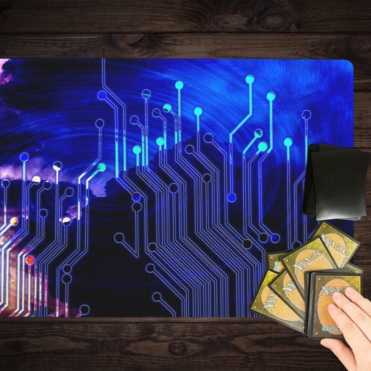 Stormy Circuits Playmat - Premium Playmat from Inked Gaming - Just $34.99! Shop now at Game Crave Tournament Store