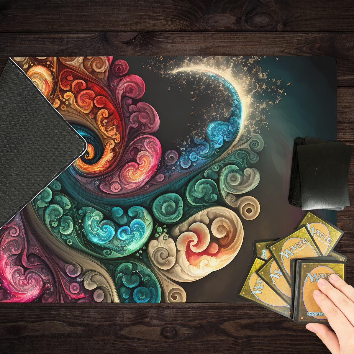 Smokey Marble Illusion Playmat - Premium Playmat from Inked Gaming - Just $34.99! Shop now at Game Crave Tournament Store