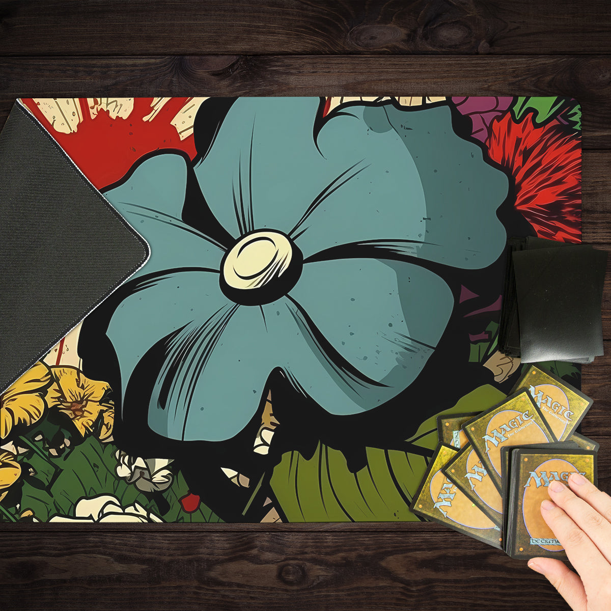 The Floral Funhouse Playmat - Premium Playmat from Inked Gaming - Just $34.99! Shop now at Game Crave Tournament Store