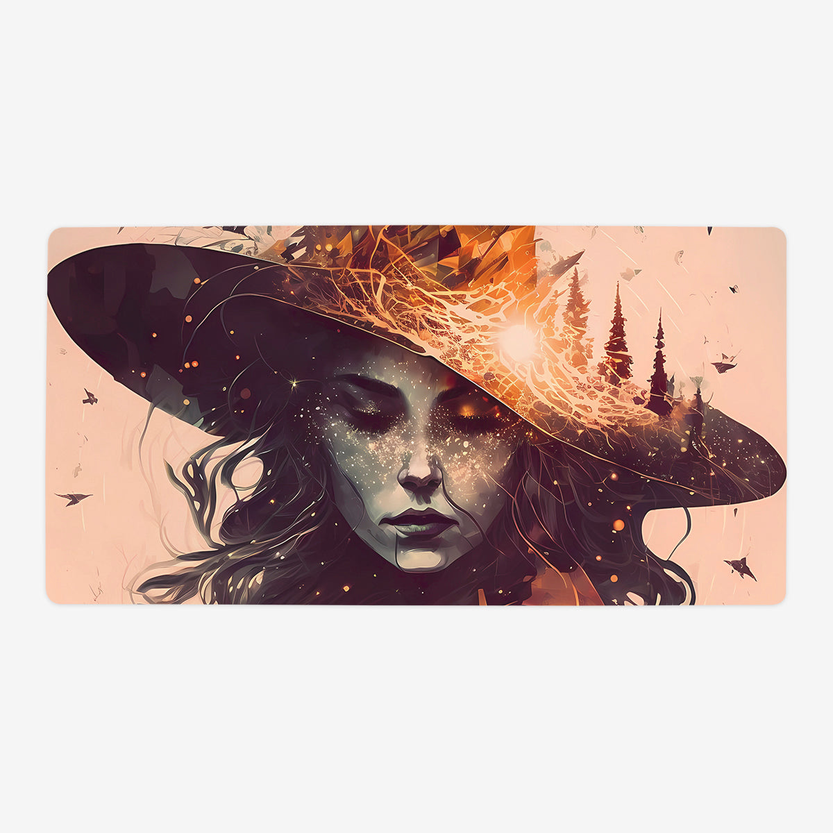 Witch's Inferno Playmat - Premium Desk Mat from Inked Gaming - Just $34.99! Shop now at Game Crave Tournament Store