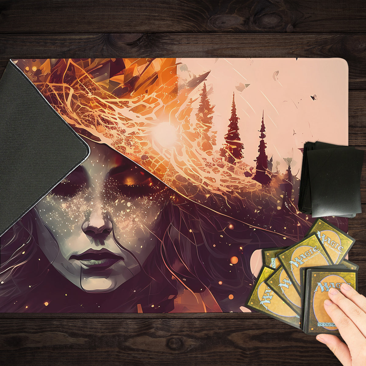 Witch's Inferno Playmat - Premium Desk Mat from Inked Gaming - Just $34.99! Shop now at Game Crave Tournament Store