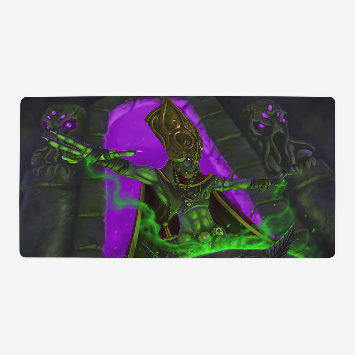 The Dark Priest of Atlantis Playmat - Premium Playmat from Inked Gaming - Just $34.99! Shop now at Game Crave Tournament Store