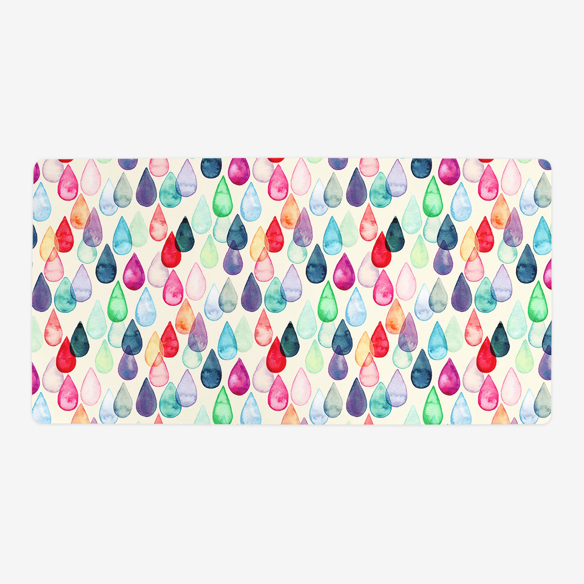 Watercolour Rainbow Drops Playmat - Premium Desk Mat from Inked Gaming - Just $34.99! Shop now at Game Crave Tournament Store