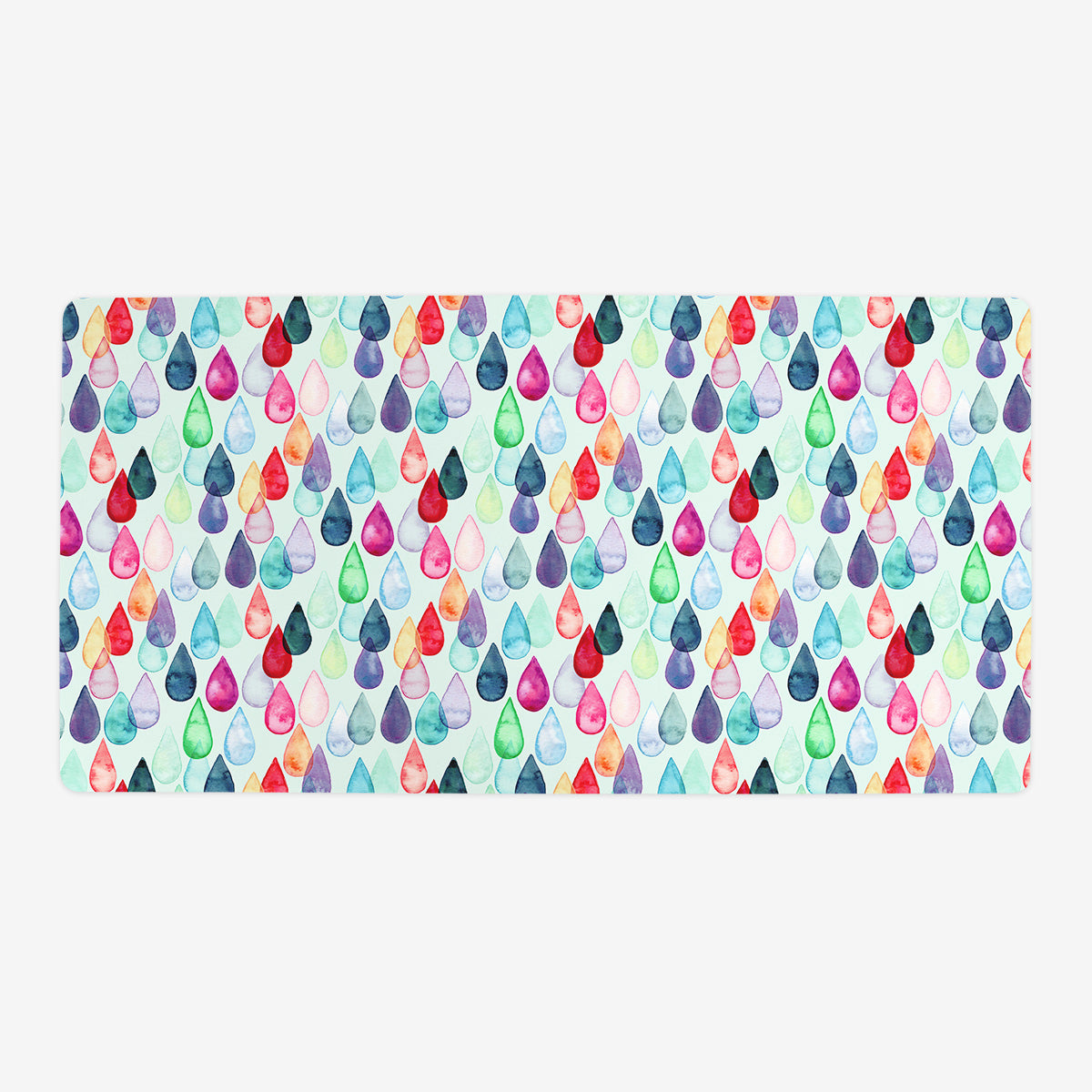 Watercolour Rainbow Drops Playmat - Premium Desk Mat from Inked Gaming - Just $34.99! Shop now at Game Crave Tournament Store
