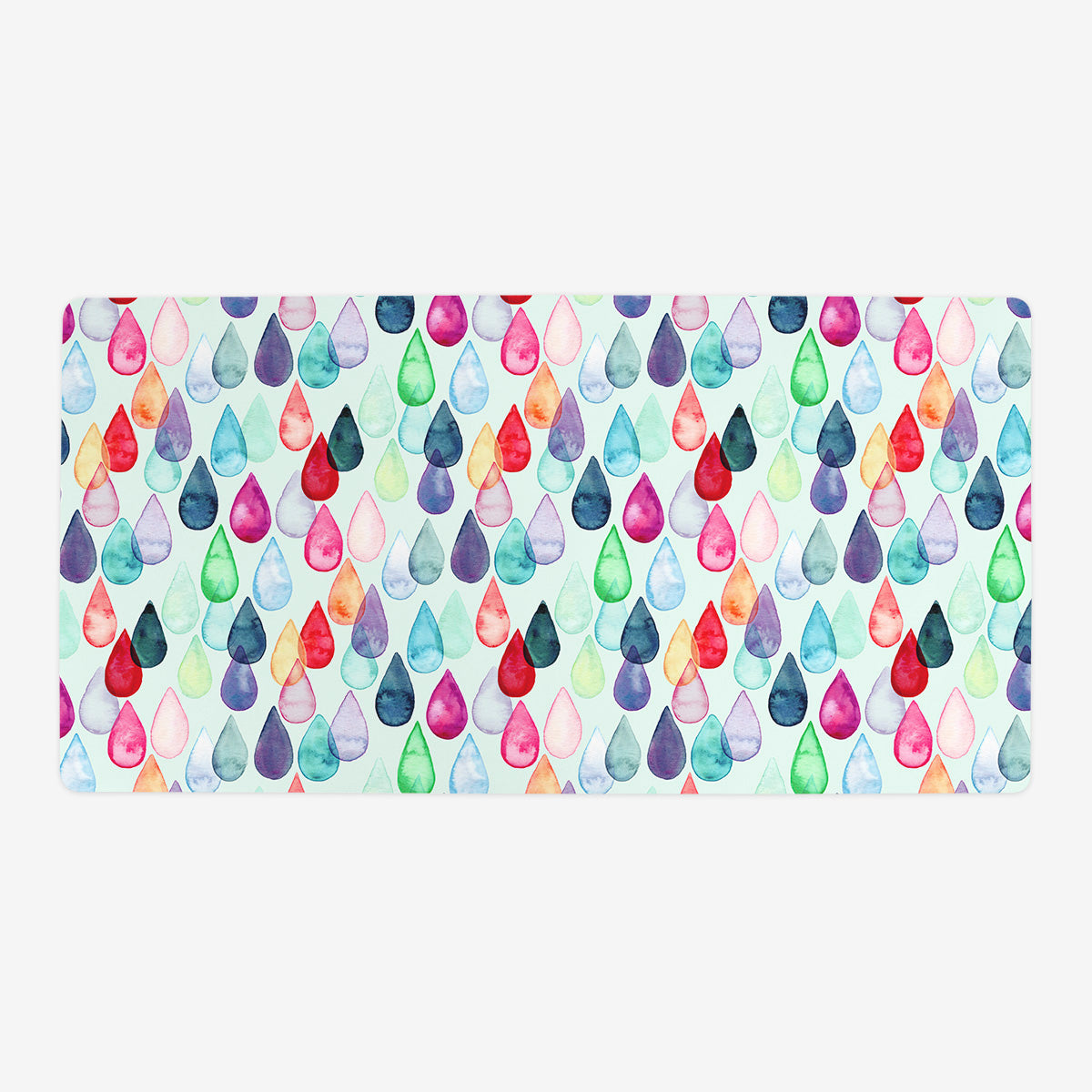Watercolour Rainbow Drops Playmat - Premium Desk Mat from Inked Gaming - Just $34.99! Shop now at Game Crave Tournament Store