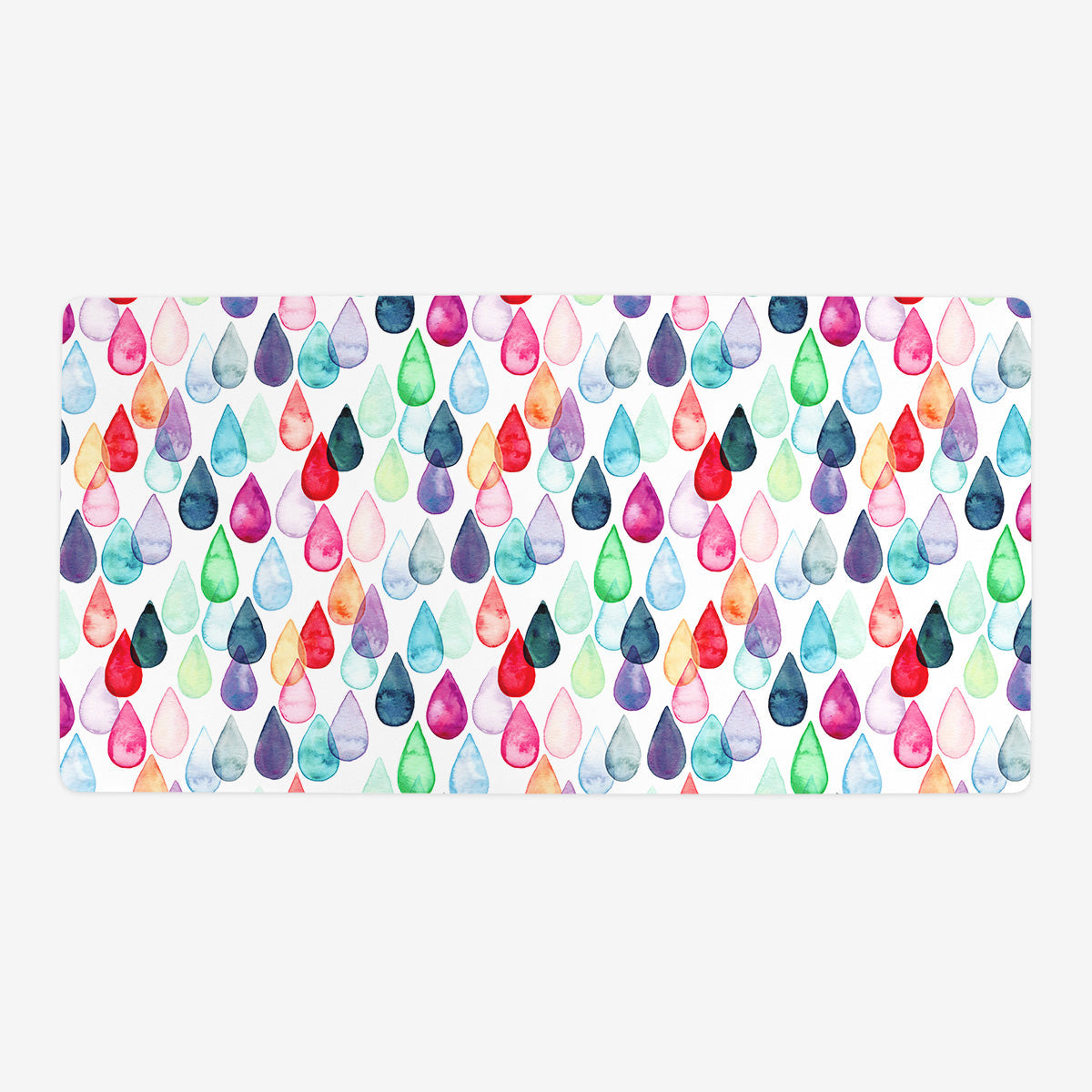 Watercolour Rainbow Drops Playmat - Premium Desk Mat from Inked Gaming - Just $34.99! Shop now at Game Crave Tournament Store