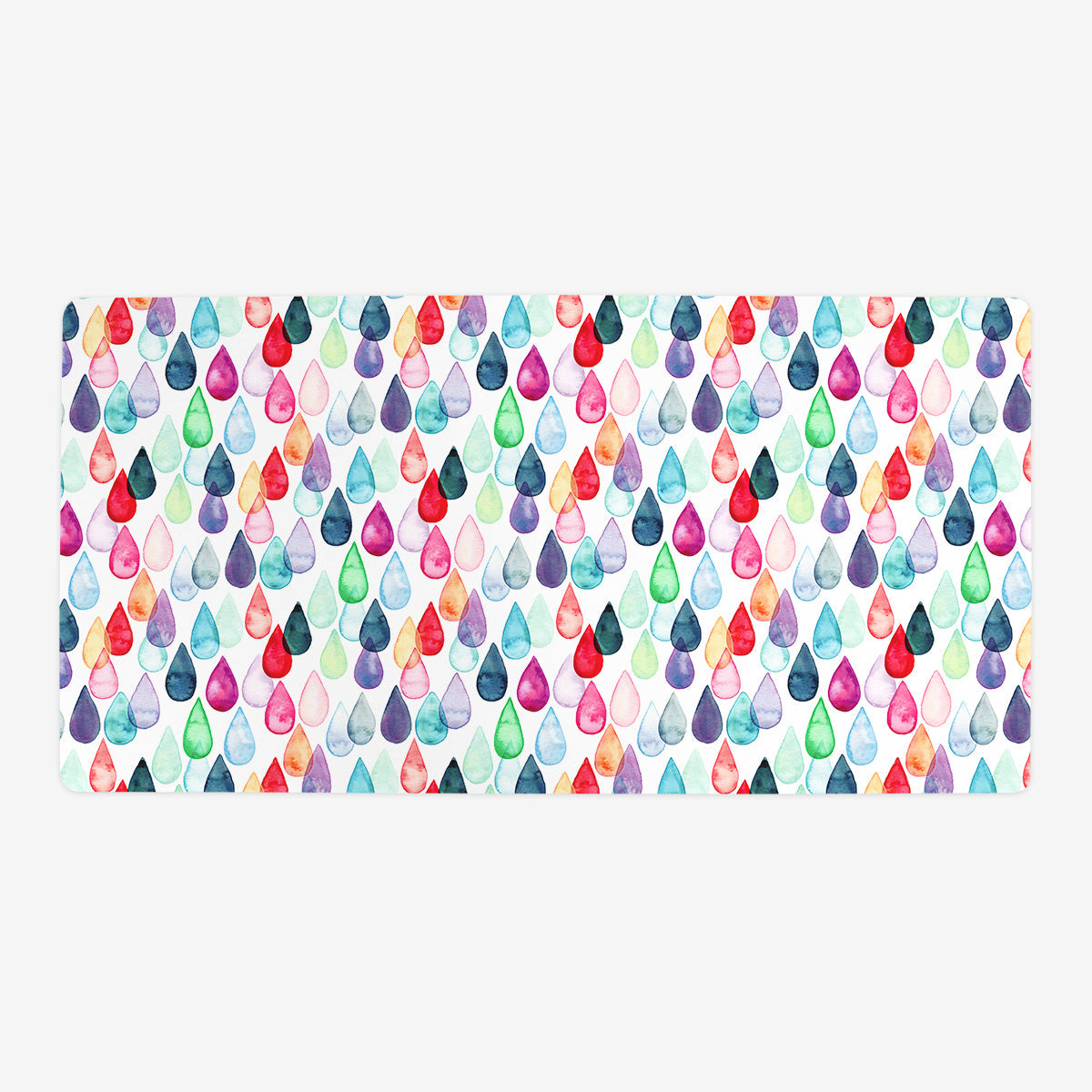 Watercolour Rainbow Drops Playmat - Premium Desk Mat from Inked Gaming - Just $34.99! Shop now at Game Crave Tournament Store