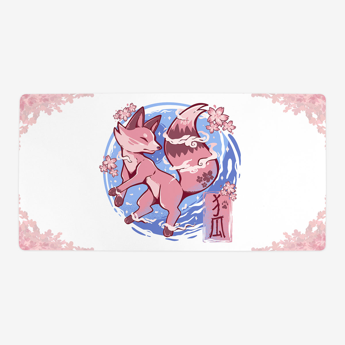 Sky Flower Fox Playmat - Premium Desk Mat from Inked Gaming - Just $34.99! Shop now at Game Crave Tournament Store
