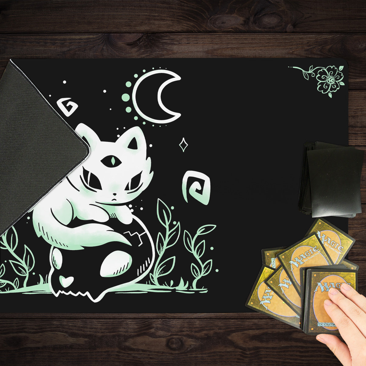Spirit Cat Playmat - Premium Playmat from Inked Gaming - Just $34.99! Shop now at Game Crave Tournament Store