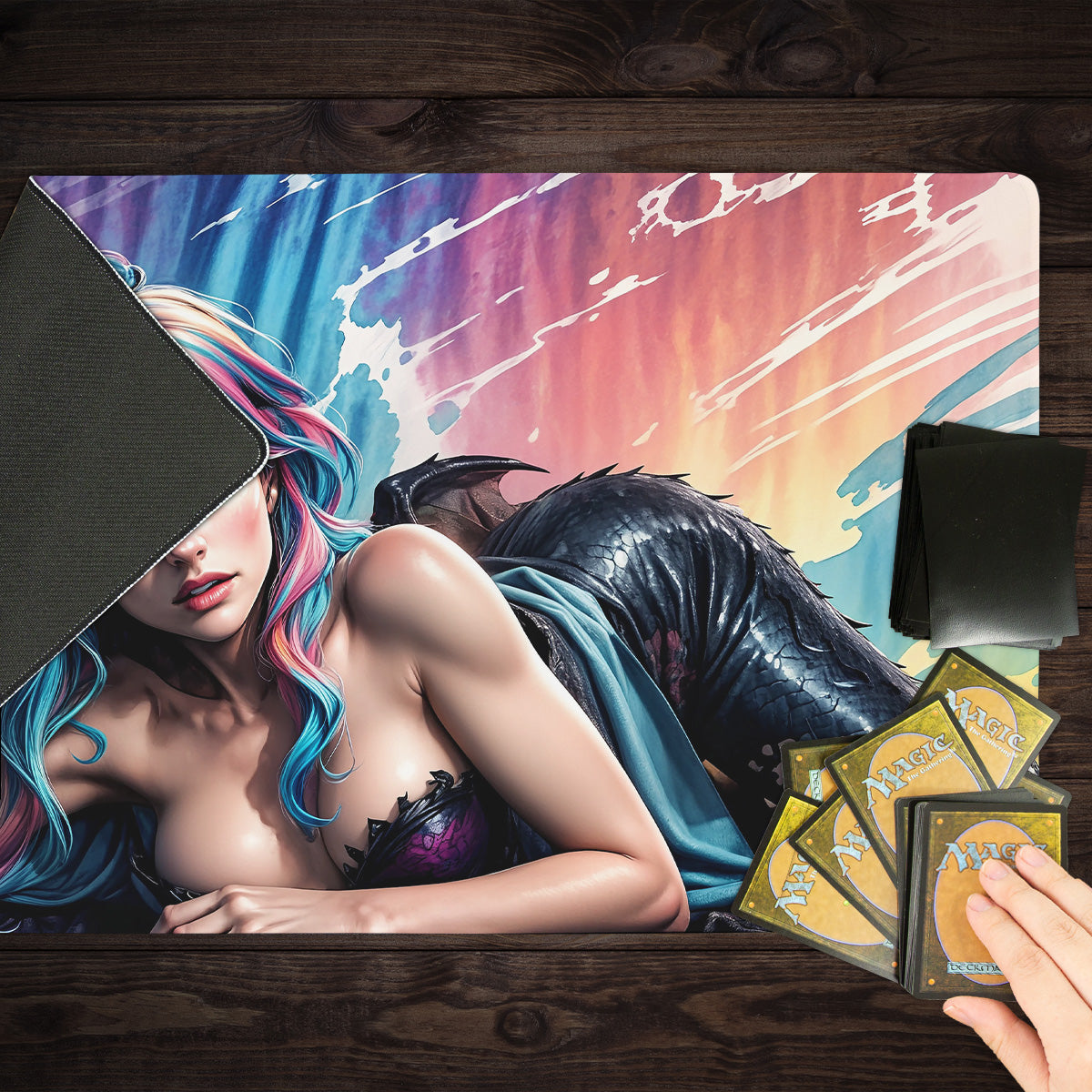 The Dragon Queen Daydreams Playmat - Premium Playmat from Inked Gaming - Just $34.99! Shop now at Game Crave Tournament Store