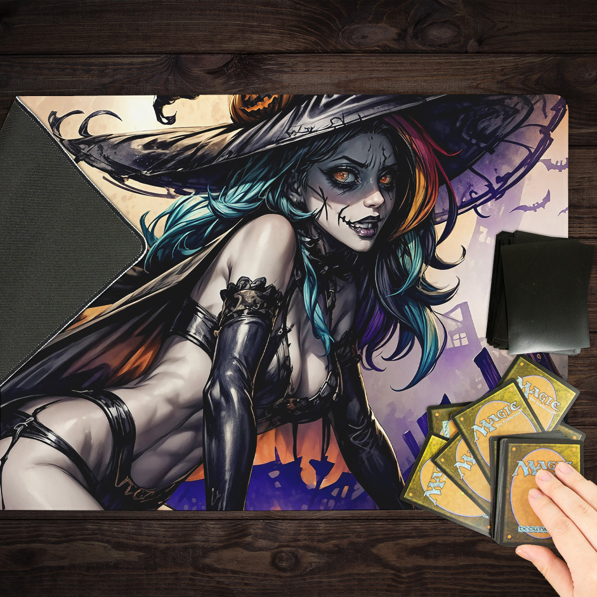 Wicked Witch Gets Festive Playmat - Premium Playmat from Inked Gaming - Just $34.99! Shop now at Game Crave Tournament Store