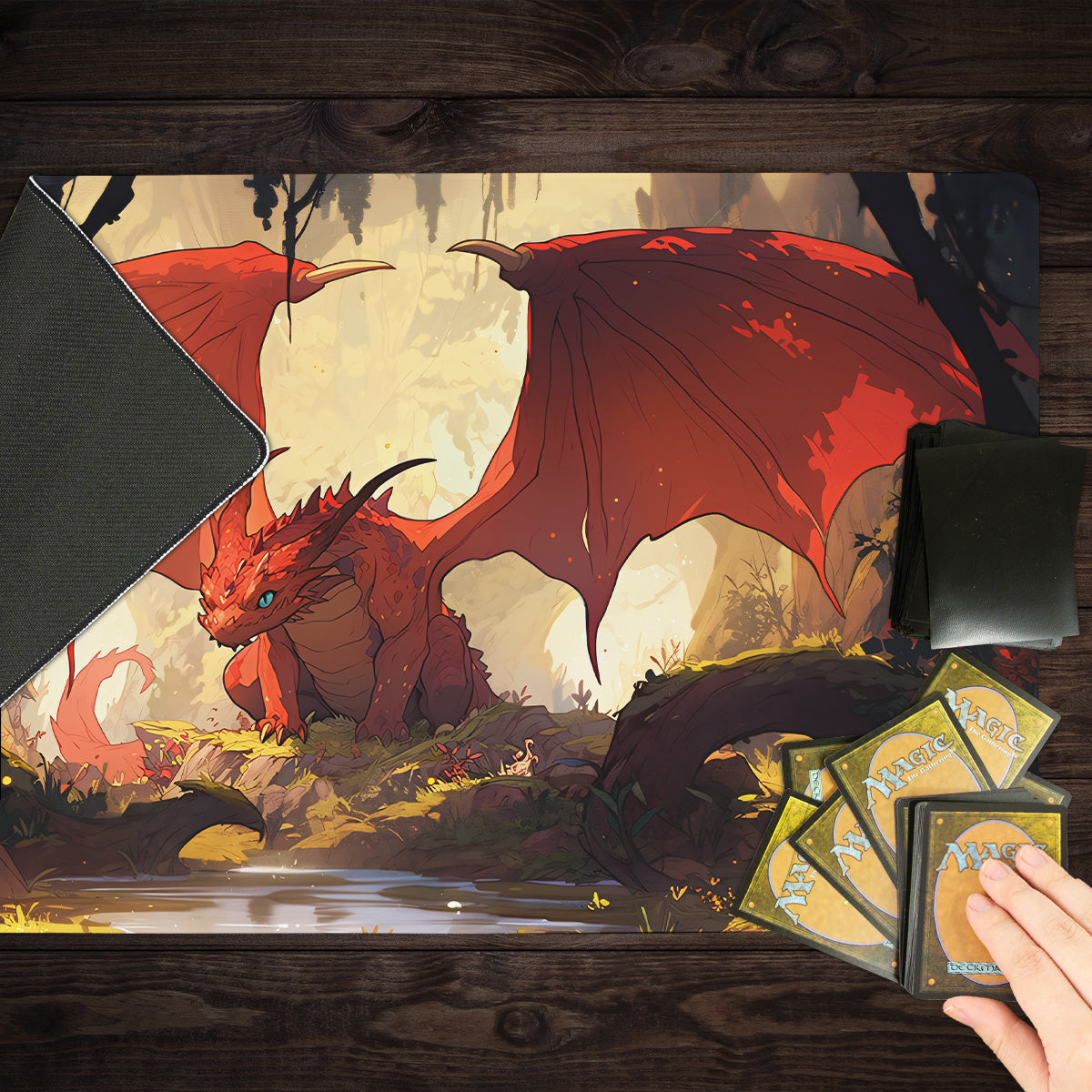 The Eidenmarsh Dragon Playmat - Premium Playmat from Inked Gaming - Just $34.99! Shop now at Game Crave Tournament Store
