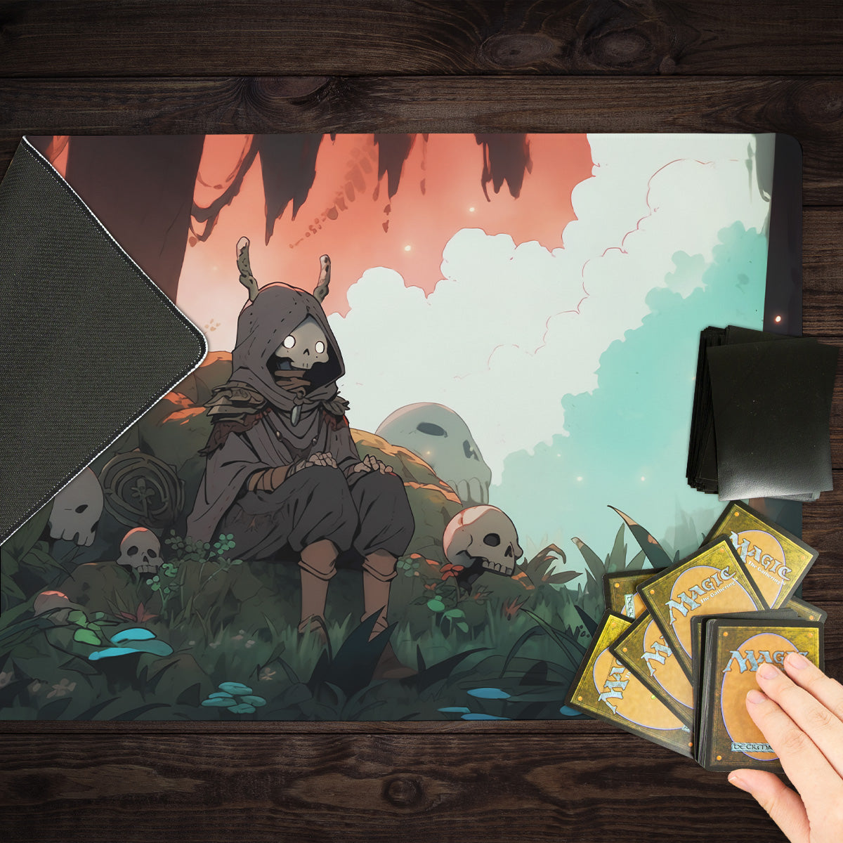 The Skeleton Shepherd Playmat - Premium Playmat from Inked Gaming - Just $34.99! Shop now at Game Crave Tournament Store