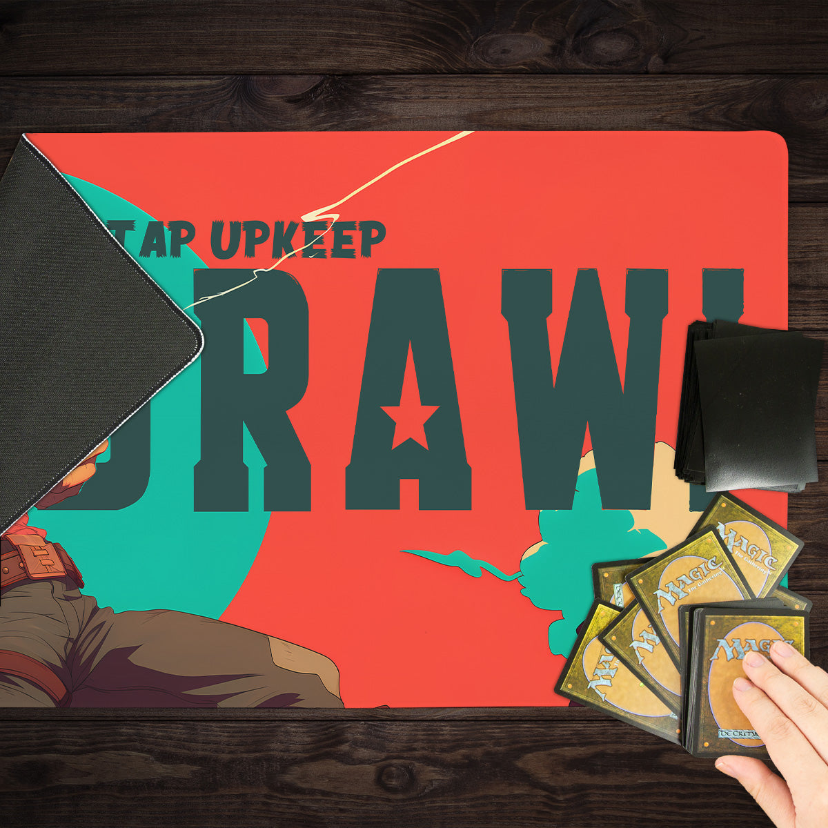 Untap Upkeep Draw Playmat - Premium Playmat from Inked Gaming - Just $34.99! Shop now at Game Crave Tournament Store