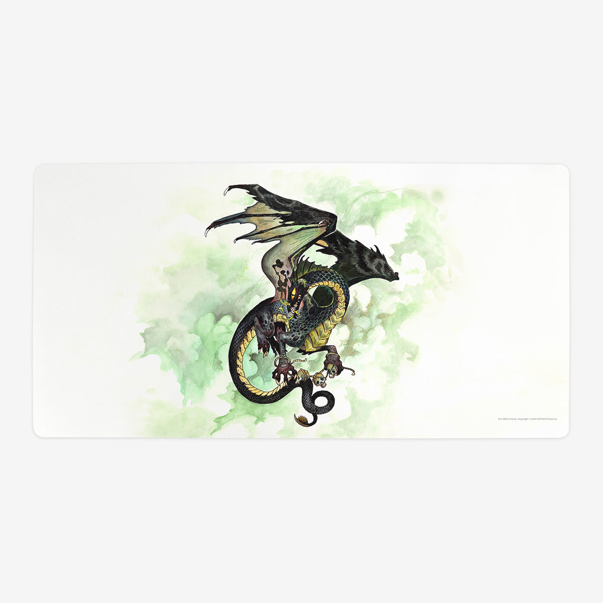 Young Black Dragon Playmat - Premium Playmat from Inked Gaming - Just $34.99! Shop now at Game Crave Tournament Store