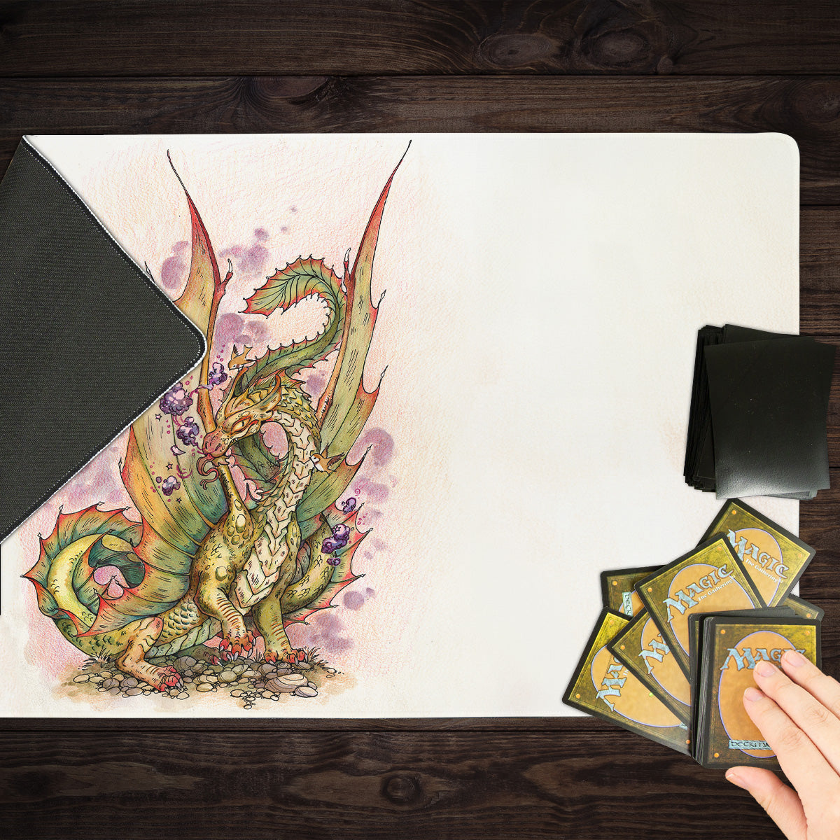 Young Brass Dragon Playmat - Premium Playmat from Inked Gaming - Just $34.99! Shop now at Game Crave Tournament Store