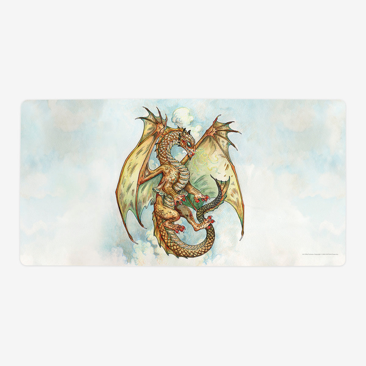 Young Bronze Dragon Playmat - Premium Playmat from Inked Gaming - Just $34.99! Shop now at Game Crave Tournament Store