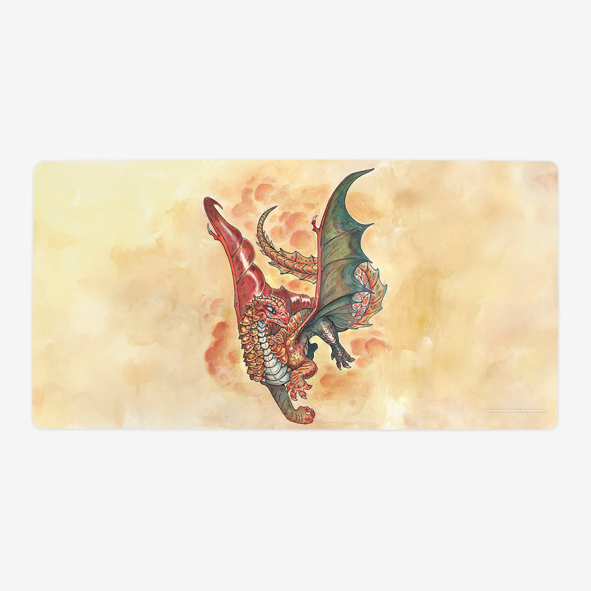 Young Copper Dragon Playmat - Premium Playmat from Inked Gaming - Just $34.99! Shop now at Game Crave Tournament Store
