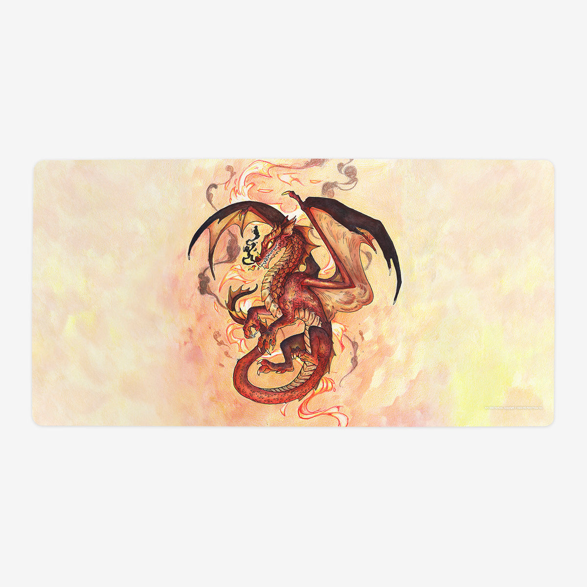 Young Red Dragon Playmat - Premium Playmat from Inked Gaming - Just $34.99! Shop now at Game Crave Tournament Store
