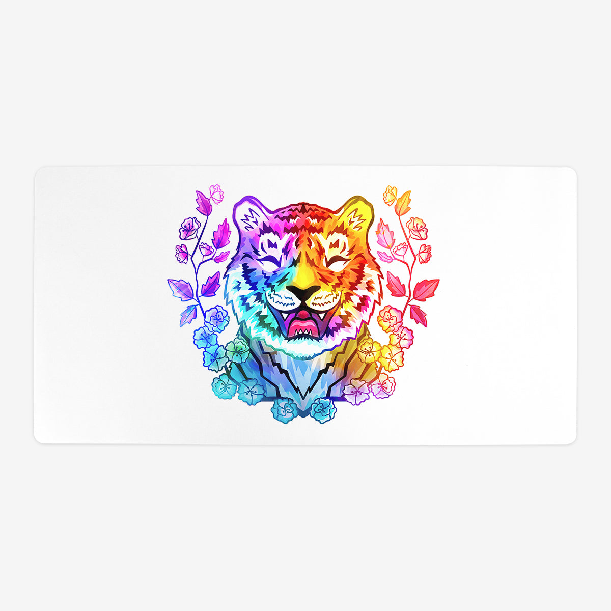 Tiger Ray of Rainbows Playmat - Premium Desk Mat from Inked Gaming - Just $34.99! Shop now at Game Crave Tournament Store