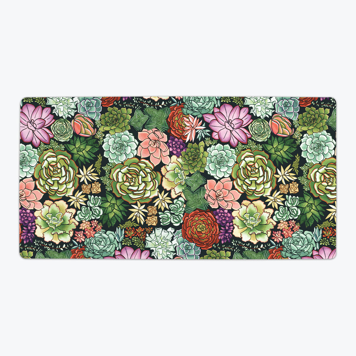 Succulent Plant Pattern Playmat - Premium Playmat from Inked Gaming - Just $34.99! Shop now at Game Crave Tournament Store