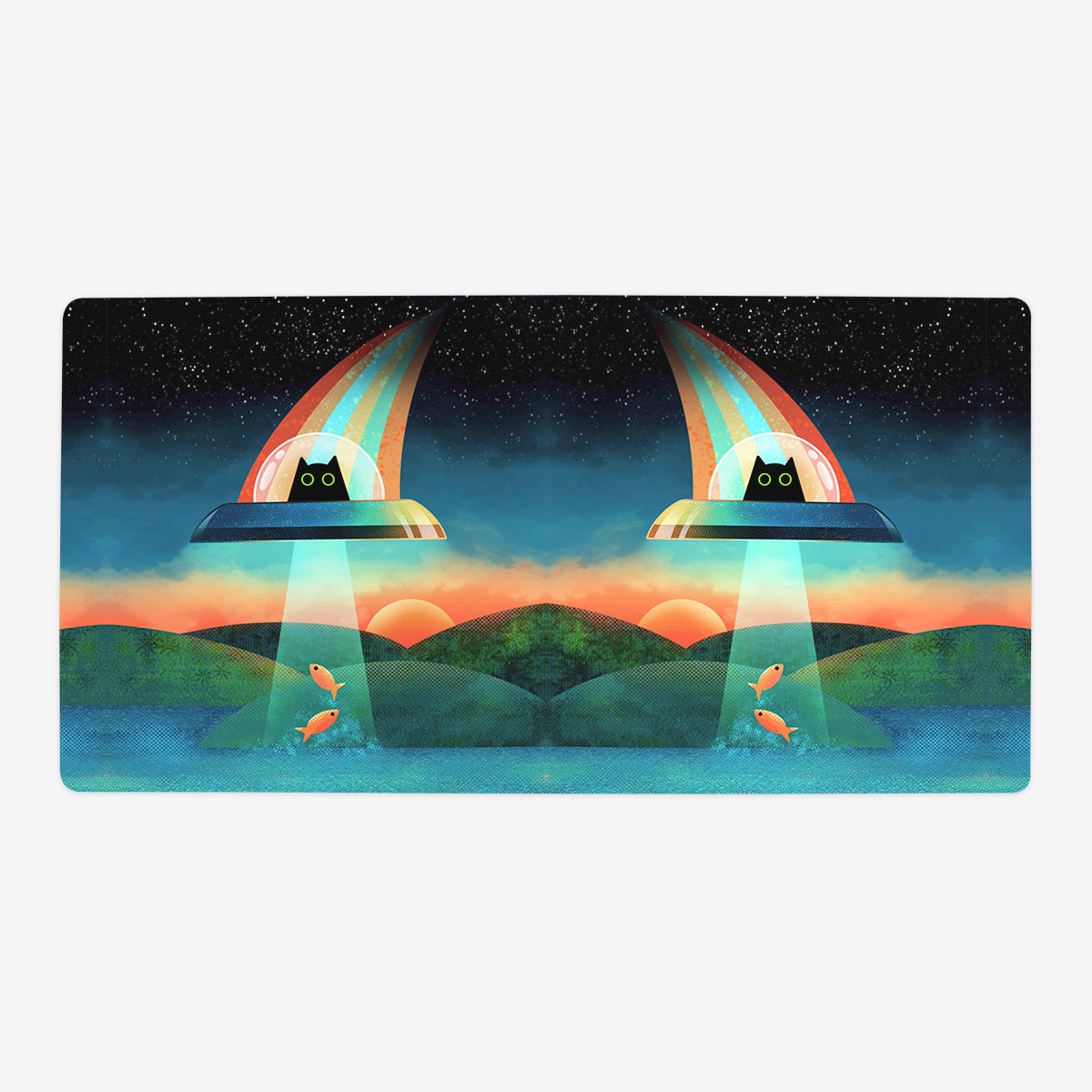 The Purrfect Alien Playmat - Premium Desk Mat from Inked Gaming - Just $34.99! Shop now at Game Crave Tournament Store