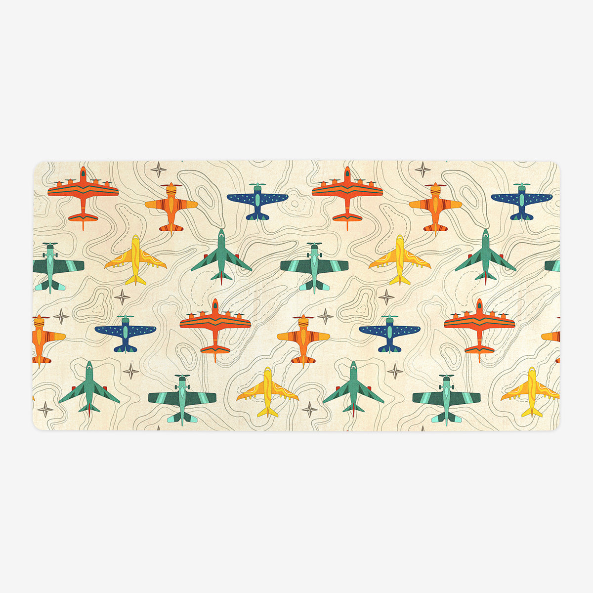 Vintage Airplanes Playmat - Premium Desk Mat from Inked Gaming - Just $34.99! Shop now at Game Crave Tournament Store