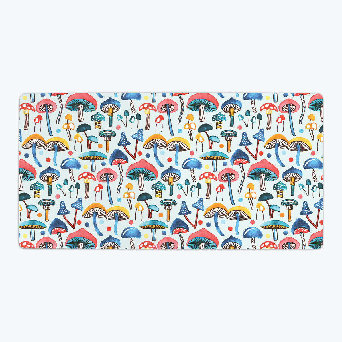 Watercolor Mushrooms Playmat - Premium Playmat from Inked Gaming - Just $39.99! Shop now at Game Crave Tournament Store